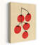 Fresh Red Tomatoes Minimalist Modern Organic Cherry Fruit Wall Art Print by Nicholas - Wrapped Canvas Print-1640740860