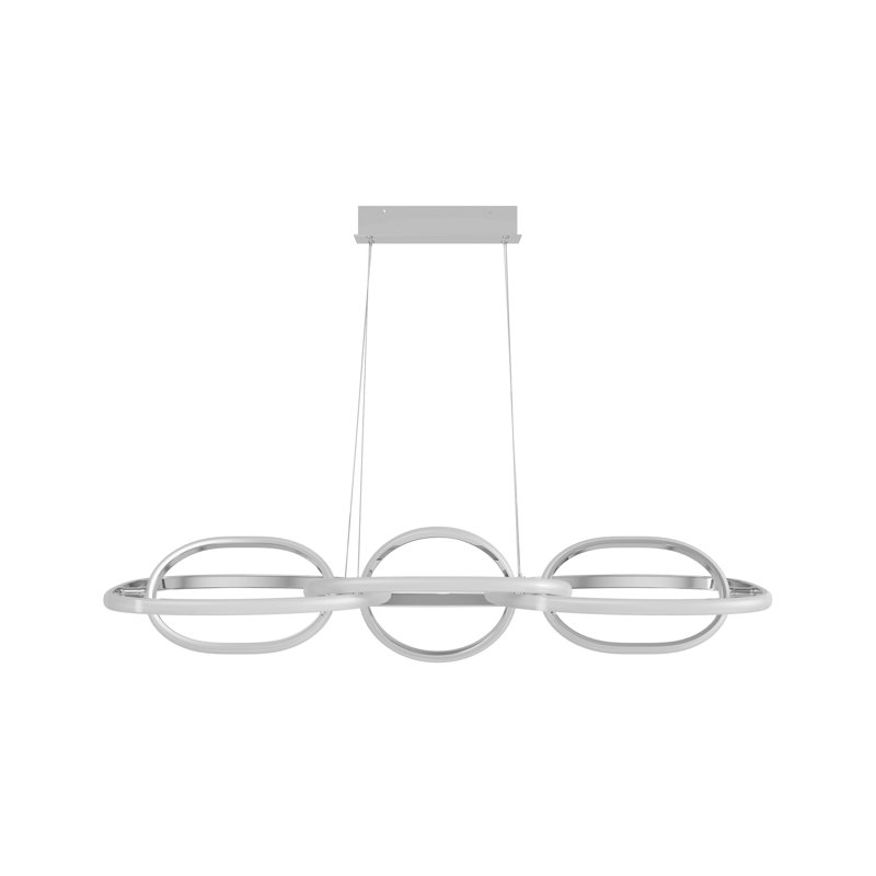 Gyda 1 - Light LED Unique/Statement Pendant, Chrome