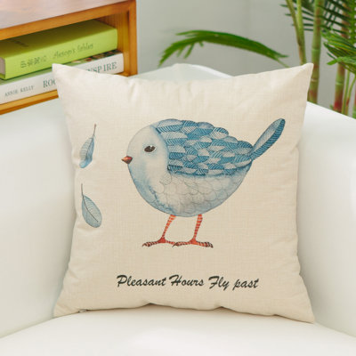 Nature Love Linen Reversible Throw Pillow