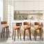 Tabouret de bar et de comptoir pivotant rembourré-1118633830-1118633816