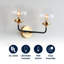 Éclairage pour meuble-lavabo transitionnel contemporain en fer / verre Claudio-44772488-44772491-119338792