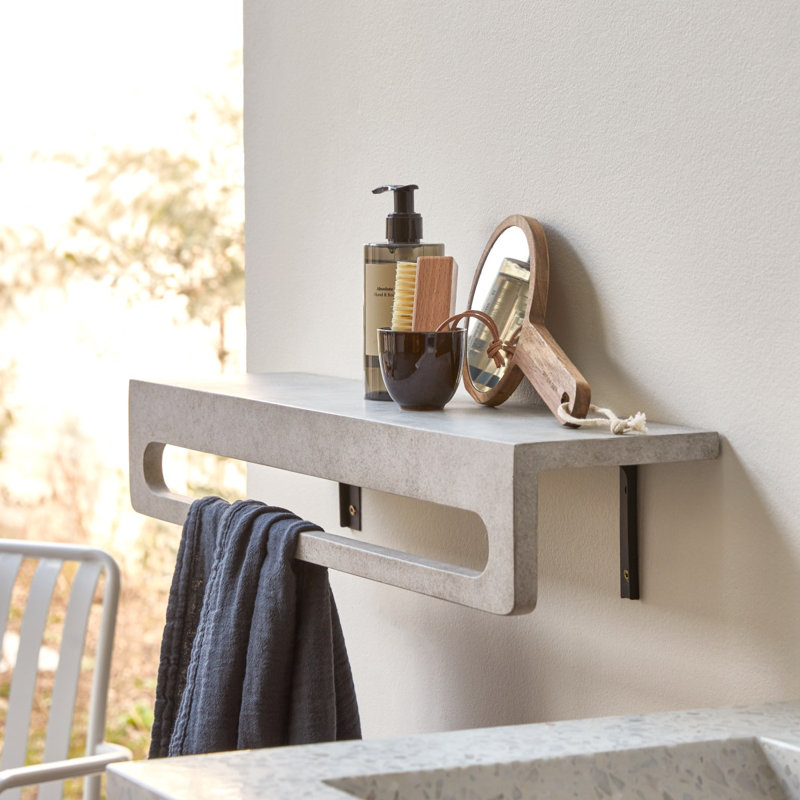 Clea 60 cm L Towel Bar, Cream