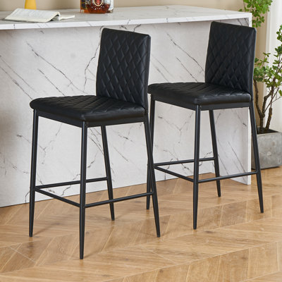 Rolands Upholstered Counter Stool with Metal Frame