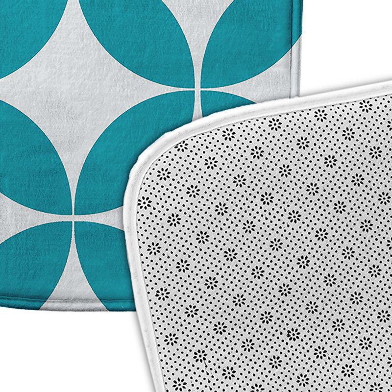 Tapis de bain Funky Junky, L 17 po x L 24 po, Bleu