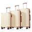 Ensemble de 3 valises extensibles en ABS rigide à double pivot, ensemble de bagages de voyage avec serrure TSA-130476764