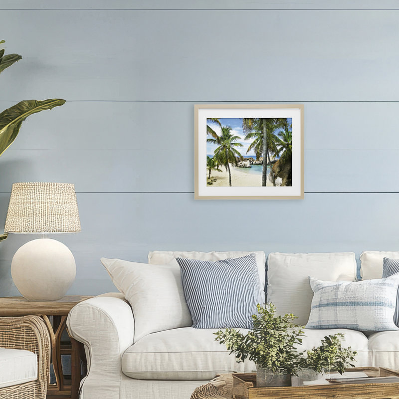 «Spring Bay Hidden Cove», reproduction encadrée sous verre, design par Seven Trees Design, H 13 po x l 16 po