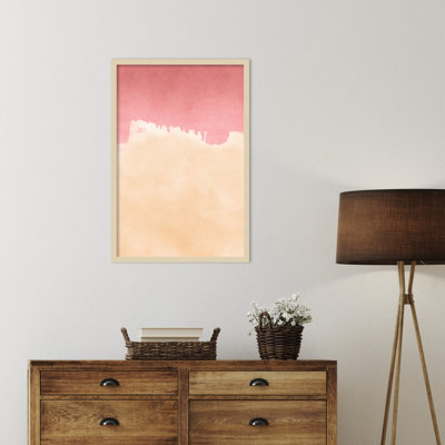 Reproduction d'art encadrée en bois Raver Peachy