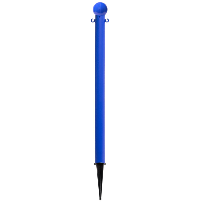 Poteau de sol Deluxe, H 35 po x l 2 po x P 2 po, Bleu