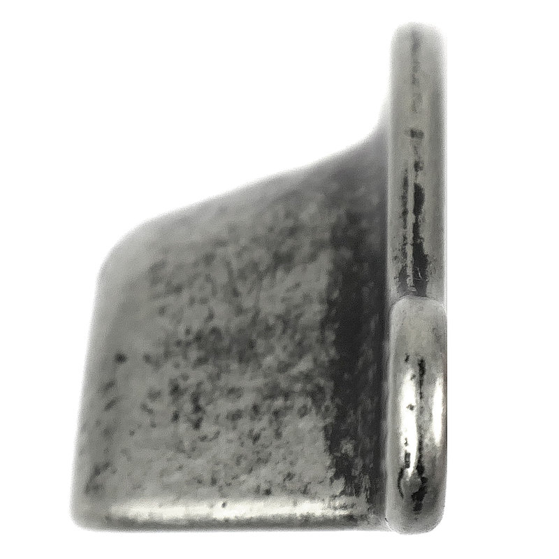 Riverstone Cup / Bin Pull, 3", Distressed Pewter
