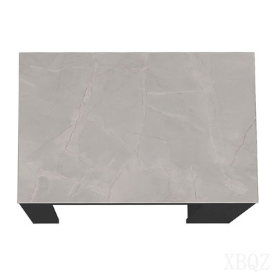 Kitchen Island with 3-Side Shelves