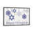 Toile encadrée de bois rustique foncé