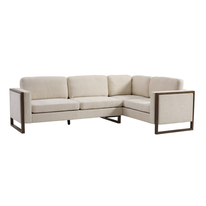 Square Arm L-Shaped Sectional Sofa,Living Rooms,Bedrooms,Apartment Office