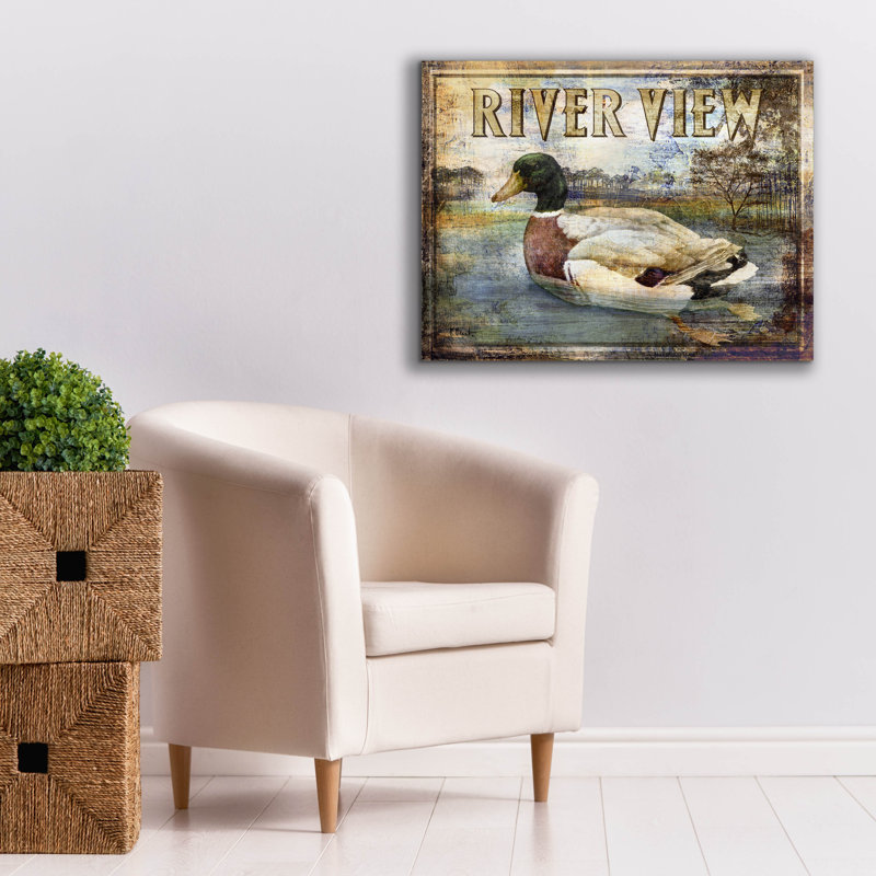 «August Duck Sign I» par Paul Brent, August Grove, H 26 po x l 34 po x P 1,5 po