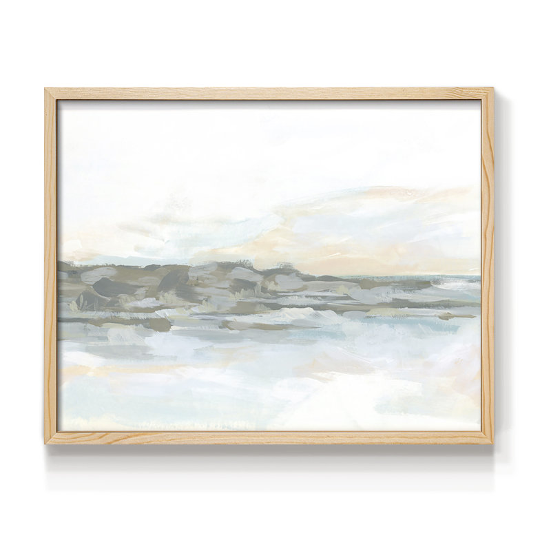 Rock Coast I - Reproduction encadrée - Restickable, H 8 po x l 10 po, Naturel