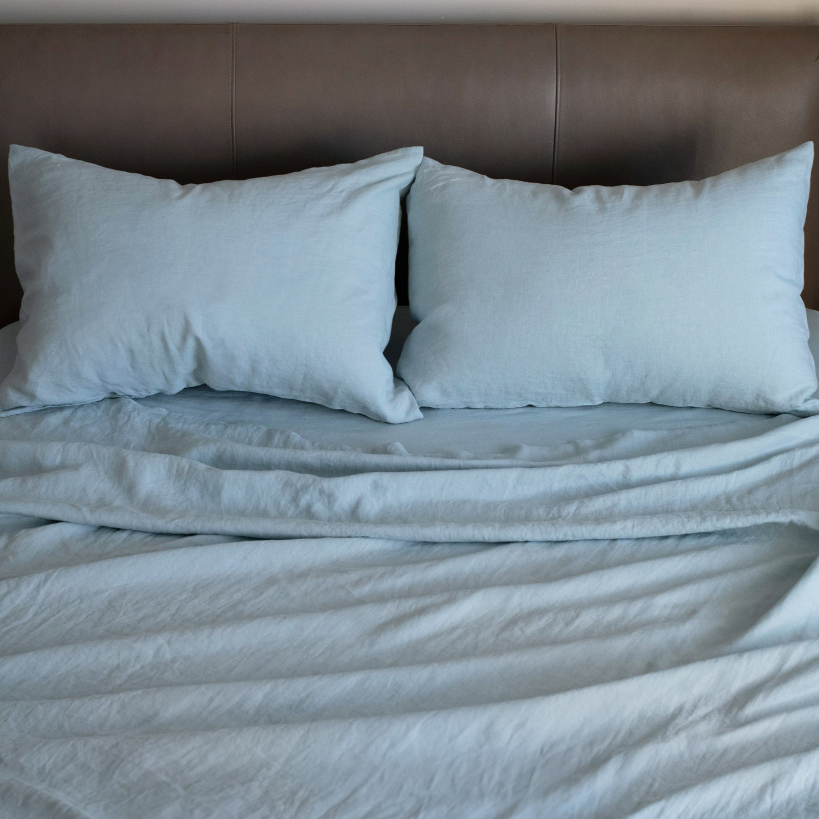 Linen Sheet Set, Queen Sheet Set with 2 Pillowcases, Wave
