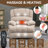 23" Seat Width And High Back Large Size Chenille Power Lift Recliner Chair With 8-Point Vibration Massage And Lumbar Heating-850171774