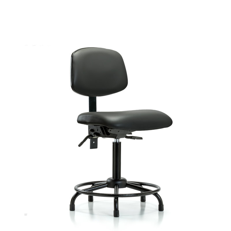 Chaise de travail Lashaunda, Non, Gris foncé, Patins