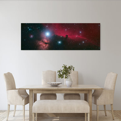 Cosmic Horsehead Nebula Ethereal Abstract Contemporary Landscape Nature Wall Art
