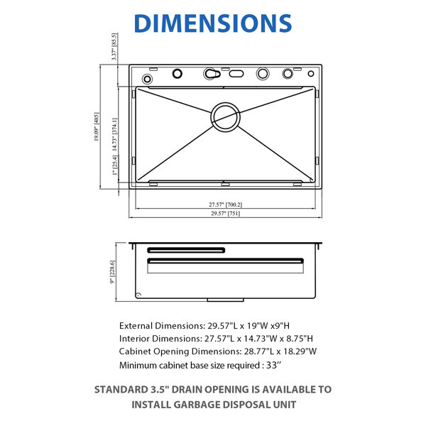 Dimensions du produit