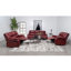Fauteuil inclinable et oscillant rouge Elodie-106821996