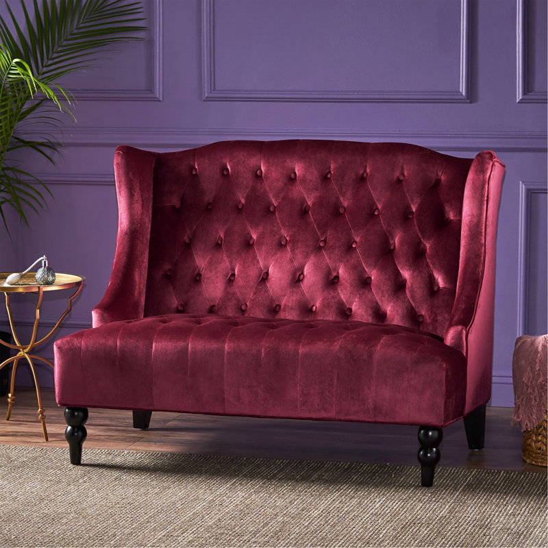 Loveseat, Wine Red