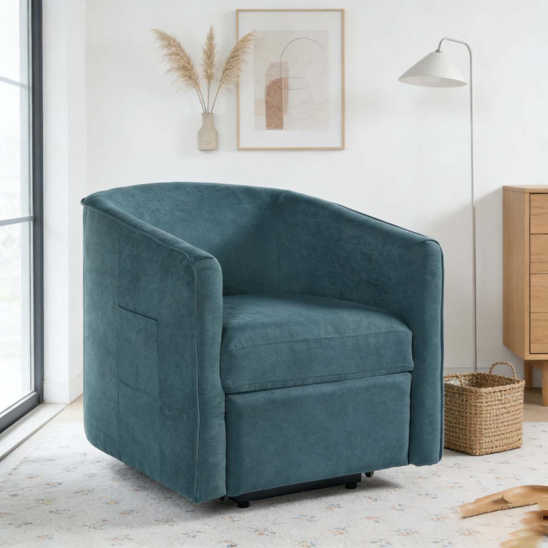 Fauteuil inclinable électrique Power Lift, Bleu