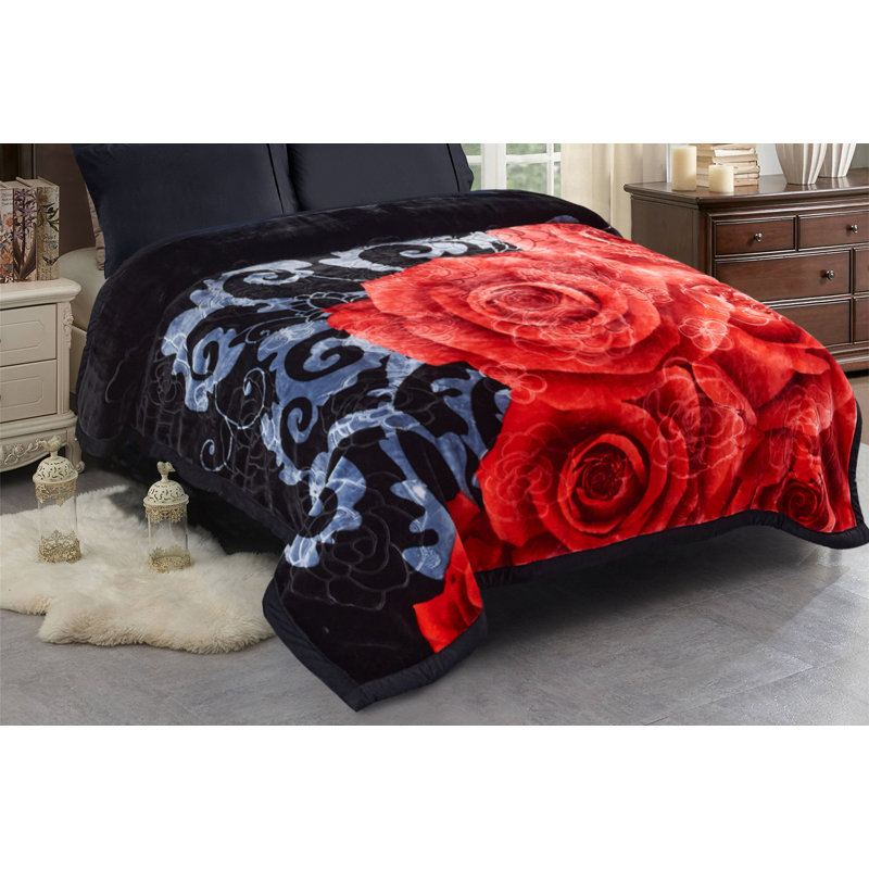 Couverture Breklynn, 90 po x 90 po, Noir