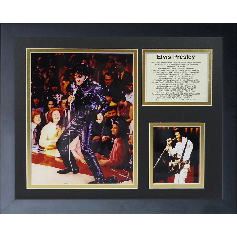 Elvis Presley en concert, souvenirs encadrés