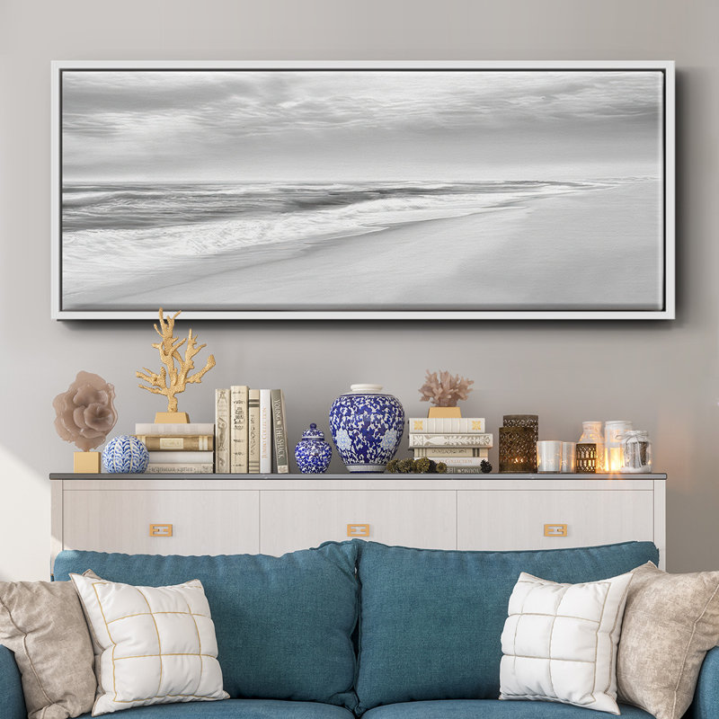 Scenic Shores II - toile encadrée, H 12 po x l 30 po