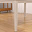 Ensemble de table de salle à manger 7 pièces en bois pour 6, 59 po Table d'hévéa en bois d'hévéa massif et 6 chaises rembourrées à dossier haut, ensemble de meubles de cuisine de style campagne moderne Mid-Century, gris / chêne délavé-61013587