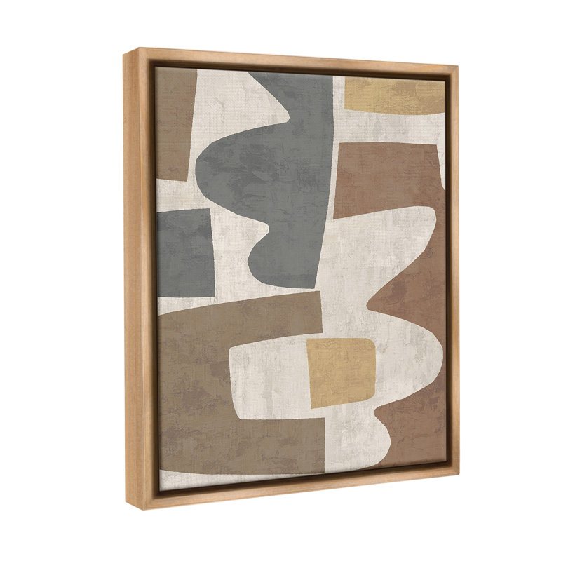 «Modern Geometric Boho Floater Frame» par Amber Sterling sur toile, Cadre flottant orme Montalcino, H 31 po x l 25 po