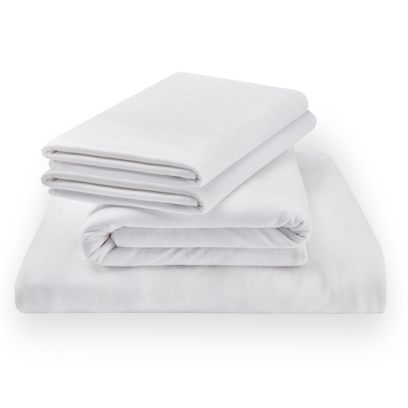 Tempur-Rayon from Bamboo Sheet Set, White, King Sheet Set + 1 Fitted Sheet/2 King Pillowcases