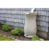 Good Ideas 50 Gallons Plastic Drainable Planter Rain Barrel