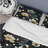 Ivory & Blue Boho Chic Floral Pattern Box Stitch Floral Duvet Cover-1731113193