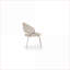 Chaise d'appoint Ruby Modern Contemporary pour adultes, assise en tissu d'ameublement beige avec métal robuste et amp; Pieds en acier-730548442-730548441