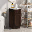 Base de meuble-lavabo simple autoportante 12 po 12 po-92363362