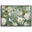 Art, art élégant sur toile, cadre, vert sauge floral en fleurs