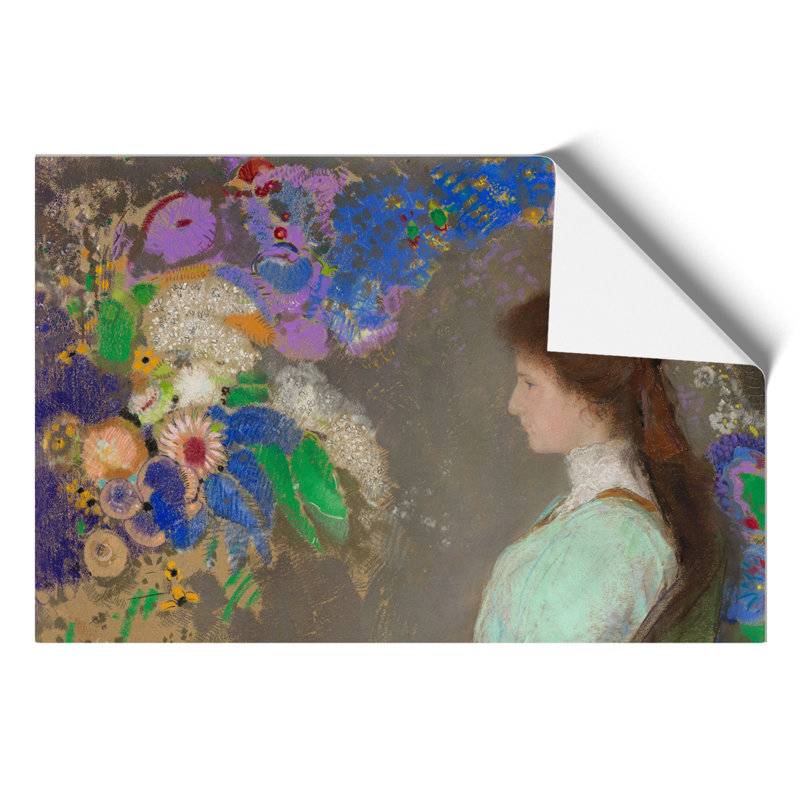 Violette Heymann by Odilon Redon - No Frame Painting, 42cm H x 59cm W x 0.1cm D