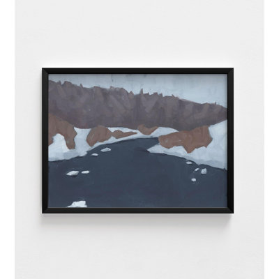 «Henry Fork 1» par Jacob Green, impression de paysage enneigé, art Alcide bleu, impression d'art Alcide, impression de peinture de terrain rustique, art mural encadré