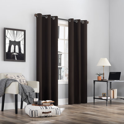 Wayfair Basics® Thermal 100% Blackout Grommet Curtain Panel