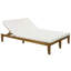 Ensemble de 2 chaises longues de jardin réglables Solstice en bois d'acacia-134822179
