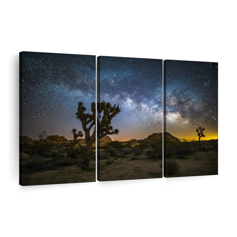 «Galaxy Sky», 3 pièces sur toile, H 42 po x l 65 po