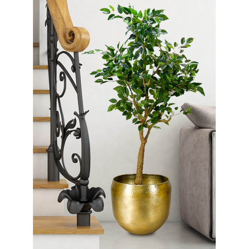 Raaghav Metal Cachepot, 13" H x 15.50" W x 15.50" D