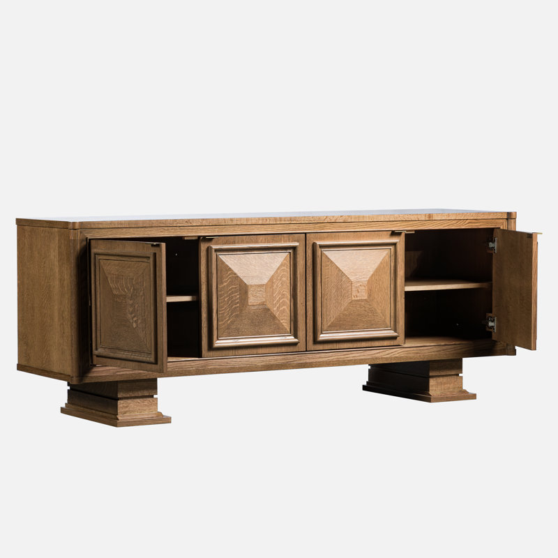 Meuble télé avec centre de divertissement et rangement Red Oak