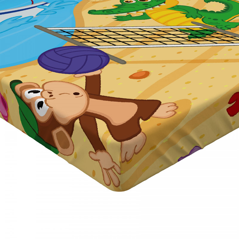 Animal Microfiber Fitted Sheet, Queen Fitted Sheet