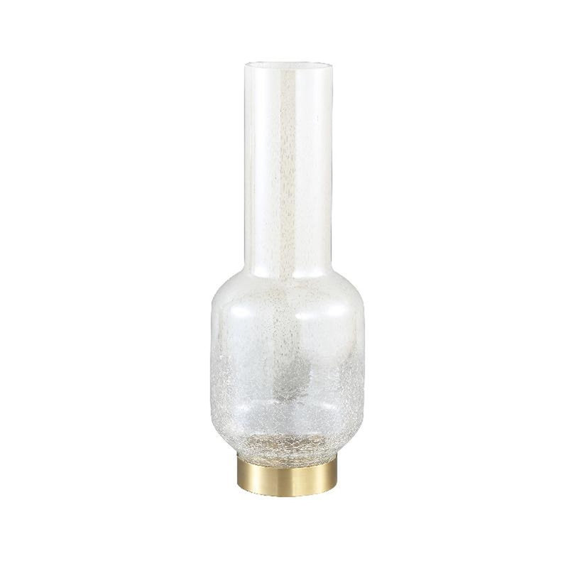 Abdulsamad Glass Table Vase, Gold, 42cm H x 15cm W x 15cm D
