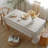 Washable Cotton Linen Wrinkle Free Tablecloth With Tassel-403812999-403812997