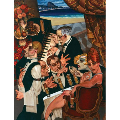 " Copacabana Palace Hotel " by Juarez Machado Painting Print