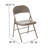 Oliverson Double Braced Metal Folding Chair-2038353933