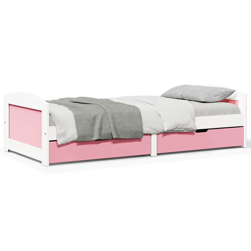 Danial Daybed, White/Rosa